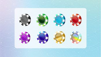 poker coins badges