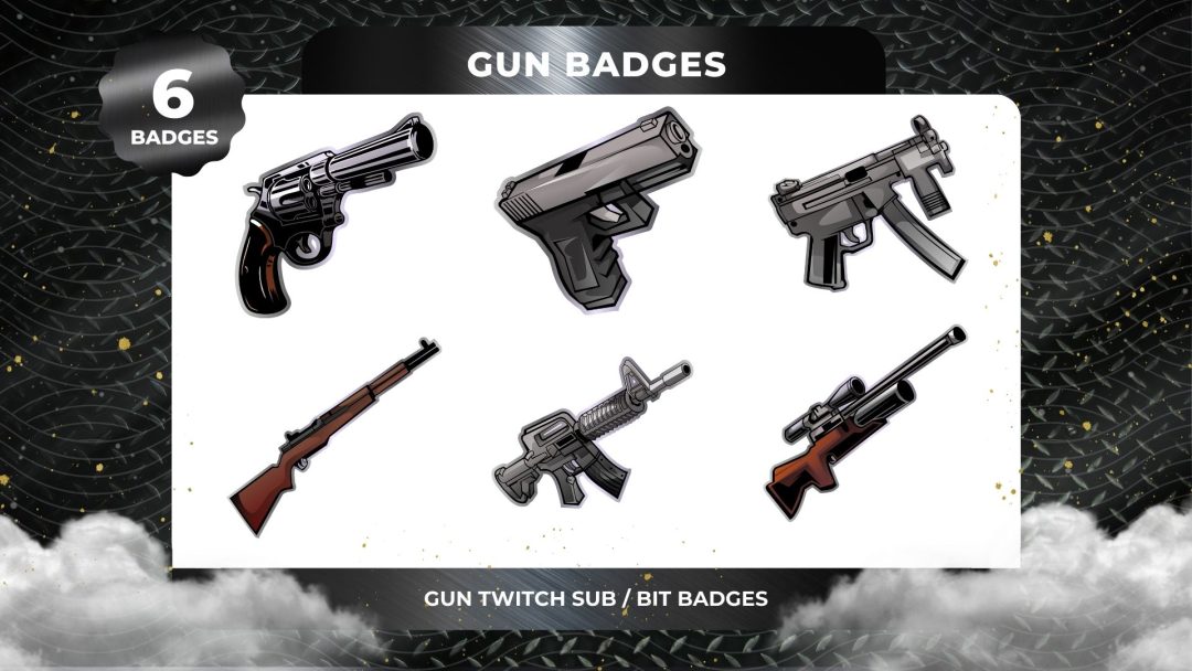 Gun Twitch Badges